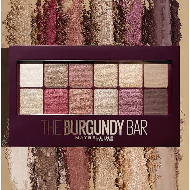 Sombra de ojos Maybelline The Burgundy Bar Palette